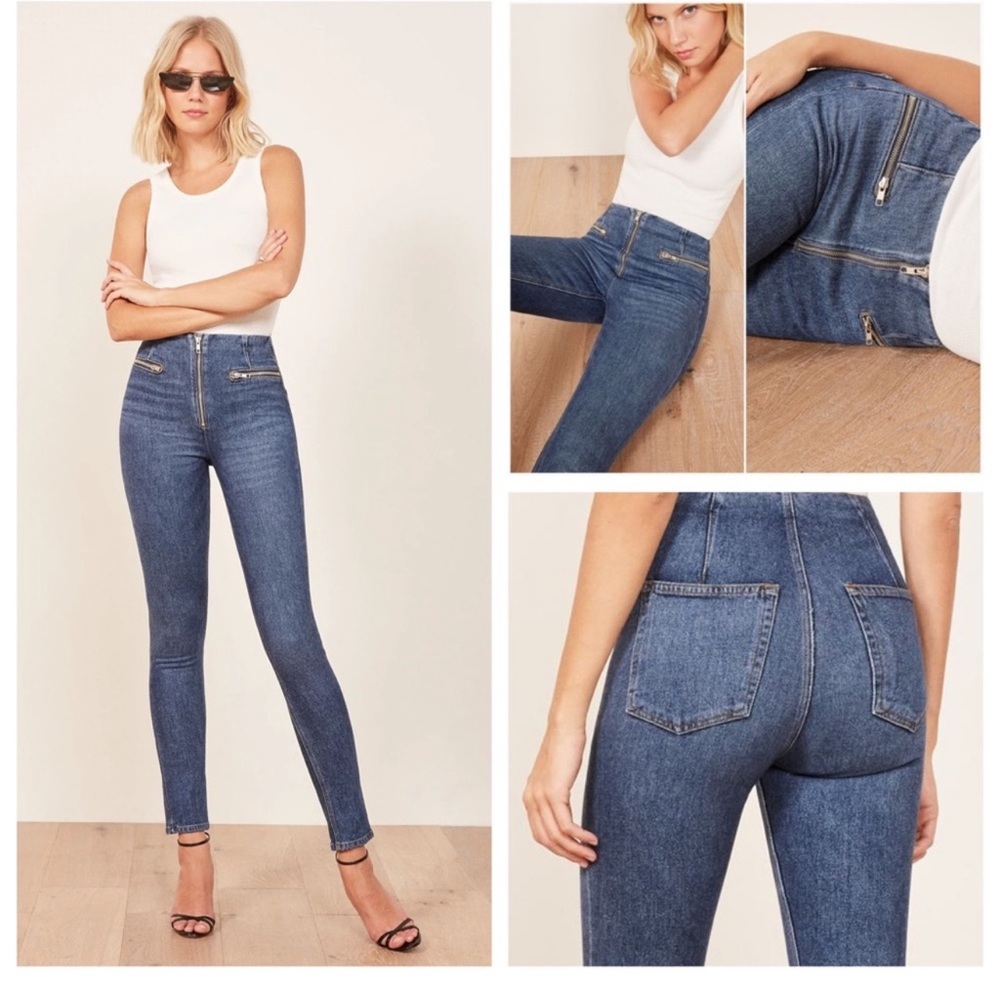 Reformation Niki Zipper Jean